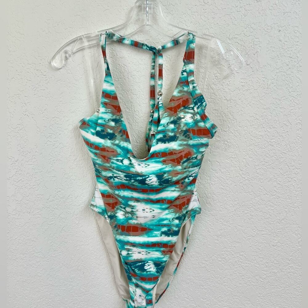 NWOT ISABELLA ROSE Women’s Tie-Dye One-Piece Swimsuit - Sz Large - Picture 4 of 8